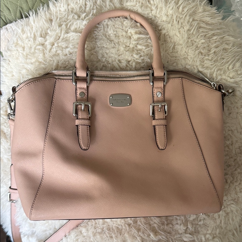 Michael Kors Blush Leather Satchel